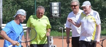 Senioren Doppel Finale Josef Strasser Alois Imlinger Karl Unger Georg Klein